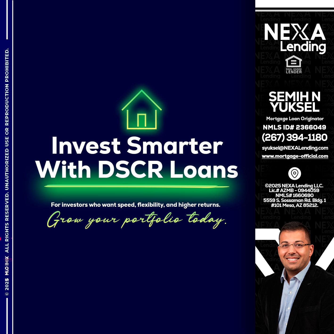 DSCR - Semih N Yuksel -Loan Officer
