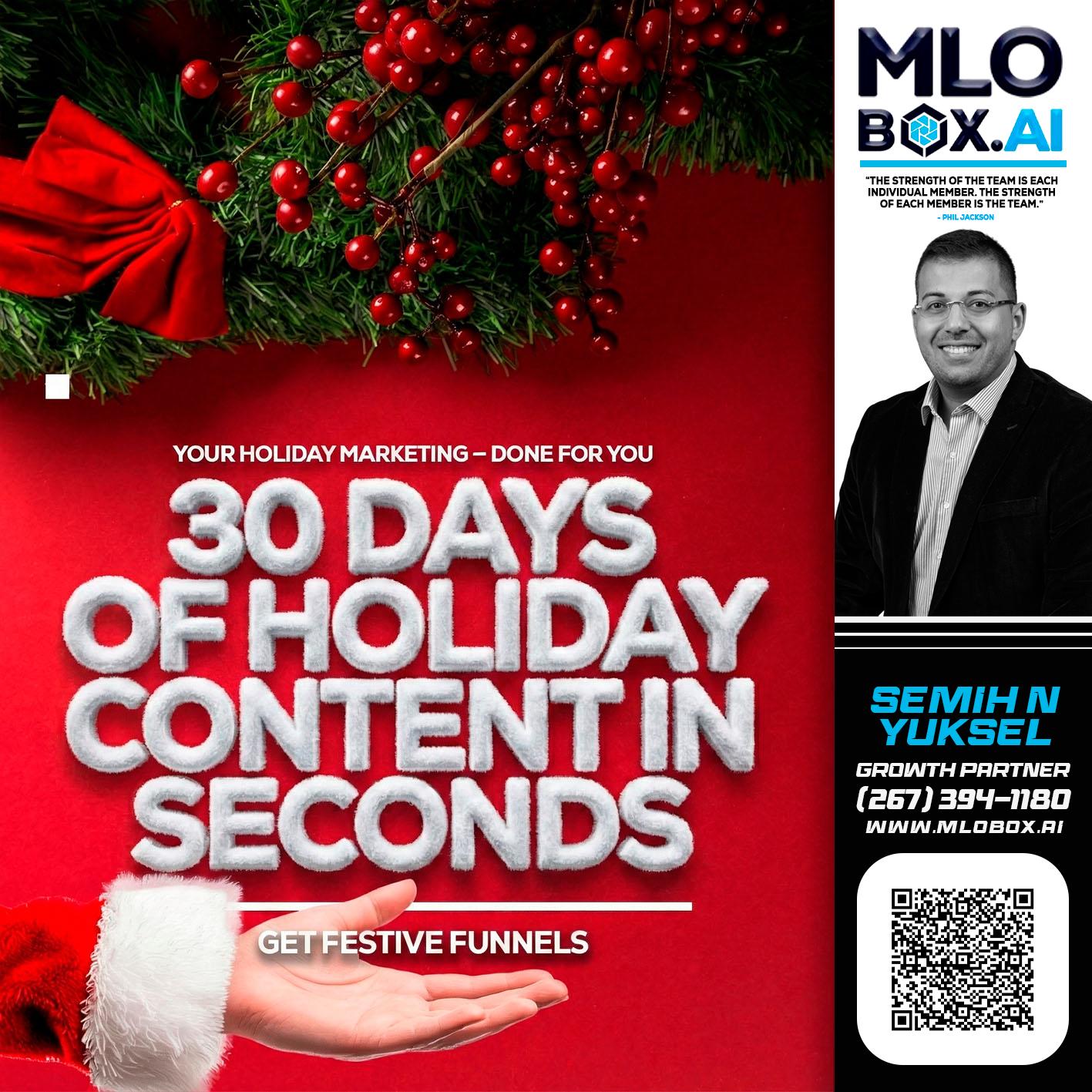 30 DAYS - Semih N Yuksel -Loan Officer