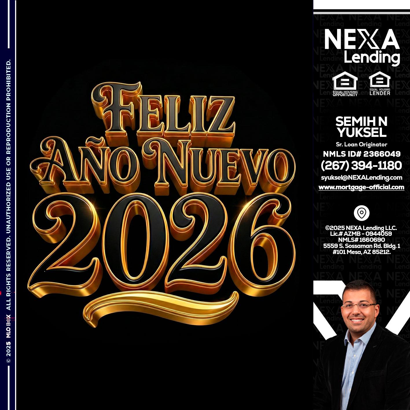 FELIZ año nuevo - Semih N Yuksel -Loan Officer