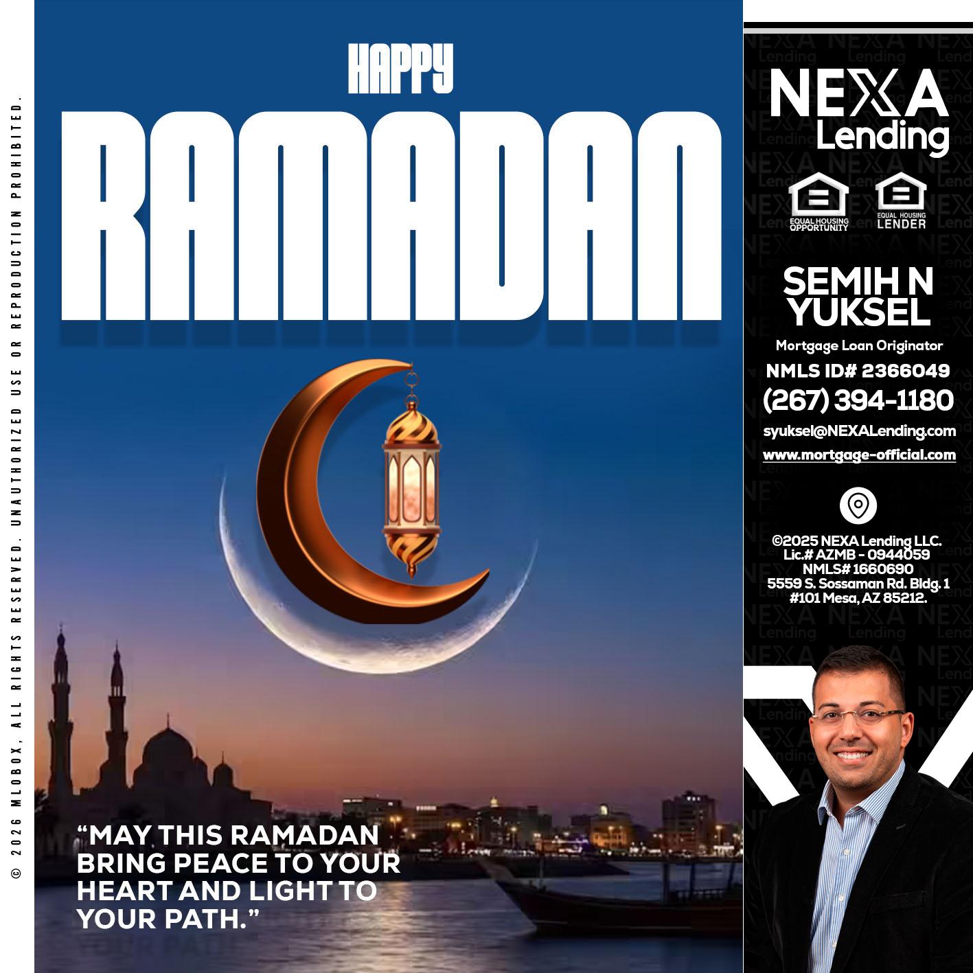 RAMADAN - Semih N Yuksel -Loan Officer