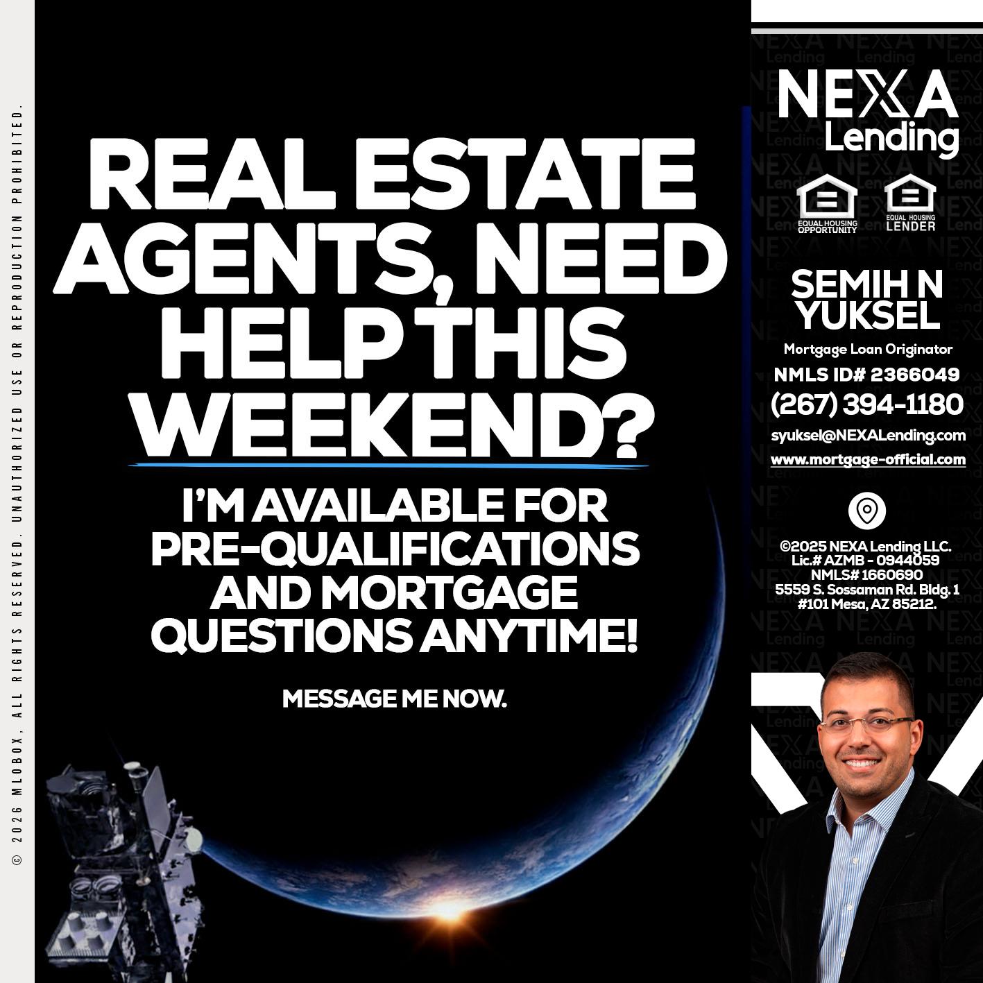 REAL ESTATE AGENTS - Semih N Yuksel -Loan Officer
