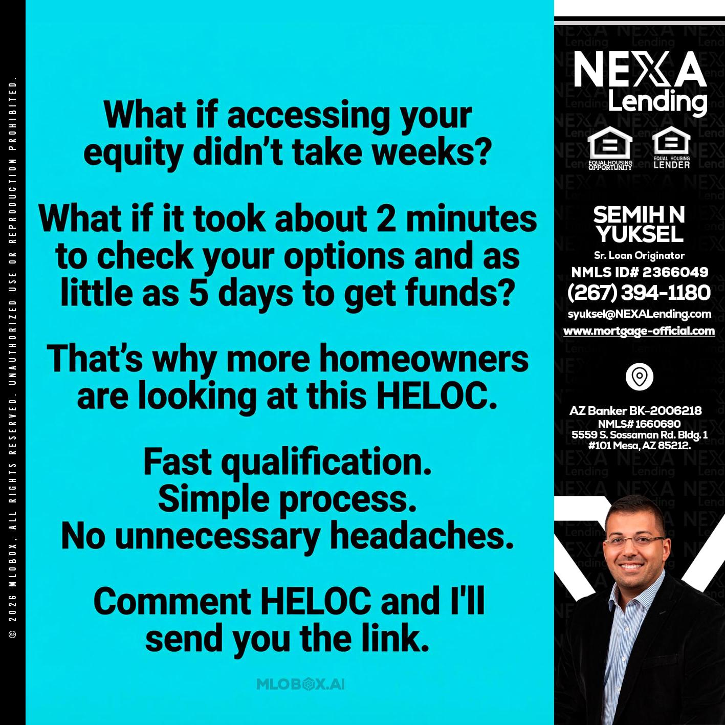 what if - Semih N Yuksel -Loan Officer