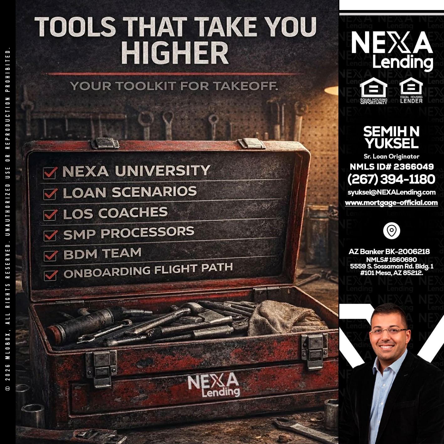 TOOLS THAT - Semih N Yuksel -Loan Officer