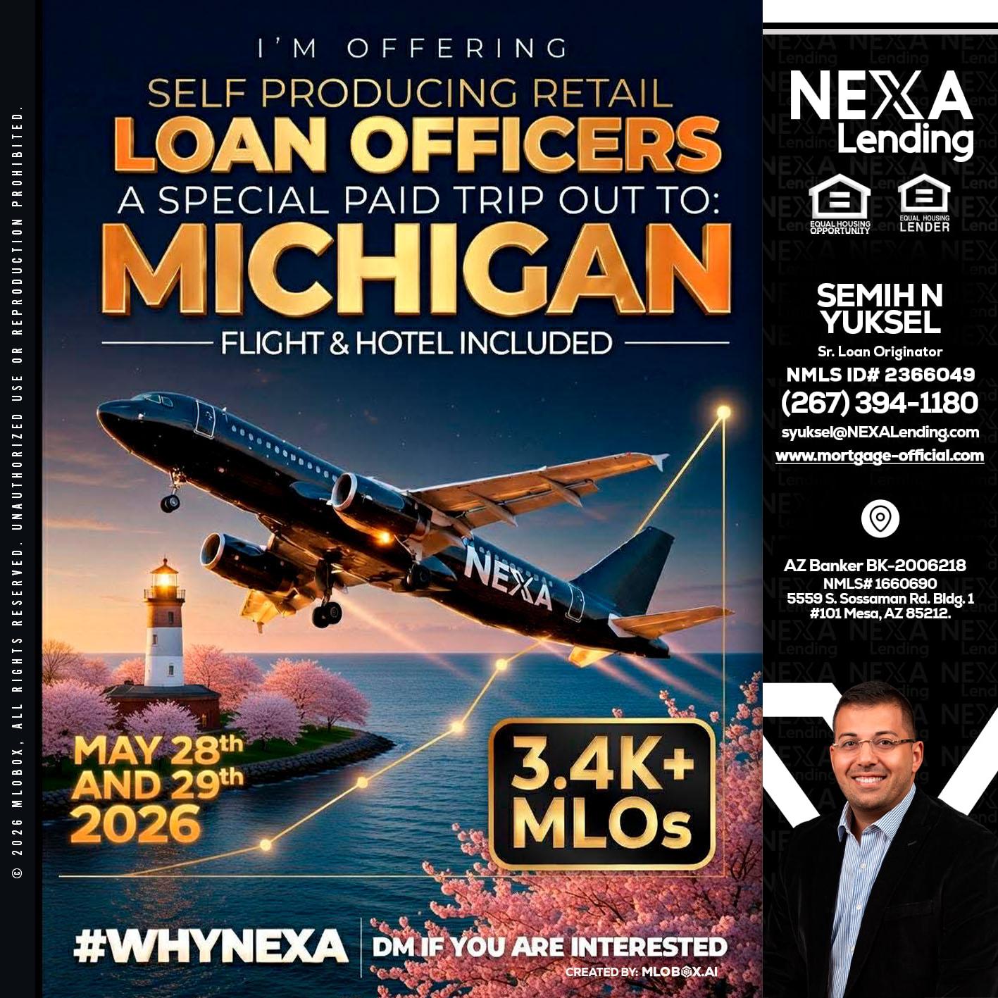 MICHIGAN TRIP - Semih N Yuksel -Loan Officer