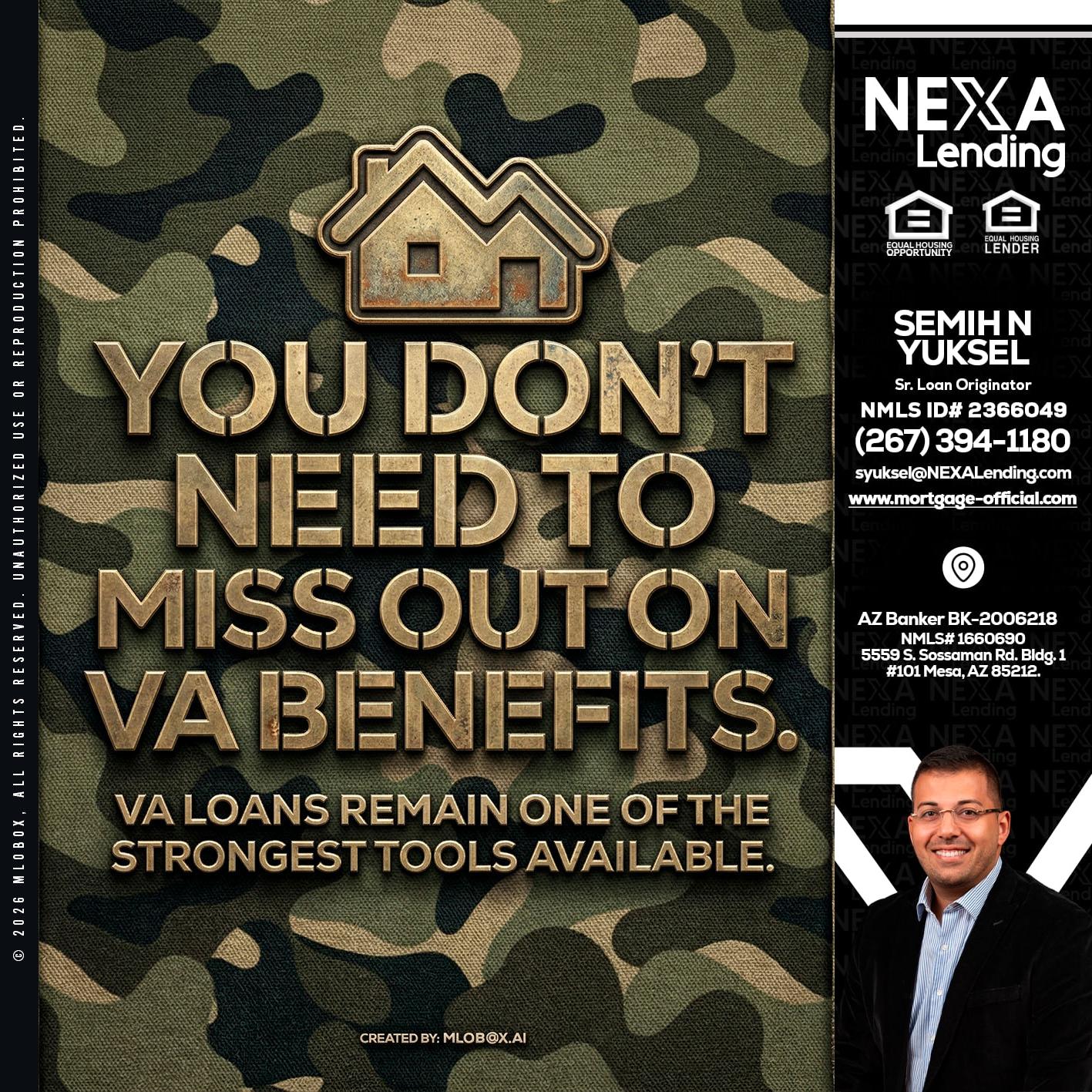 you don't need - Semih N Yuksel -Loan Officer