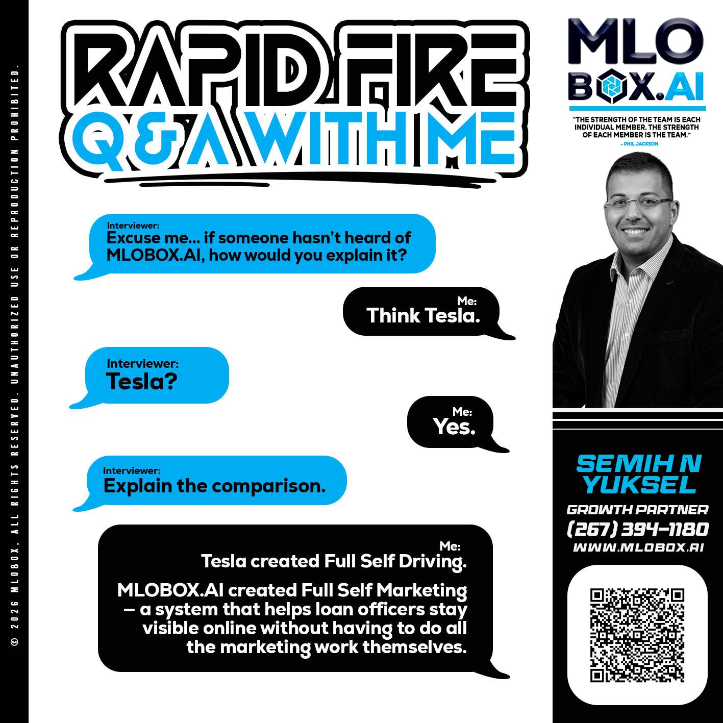 RAPID FIRE Q&A - Semih N Yuksel -Loan Officer
