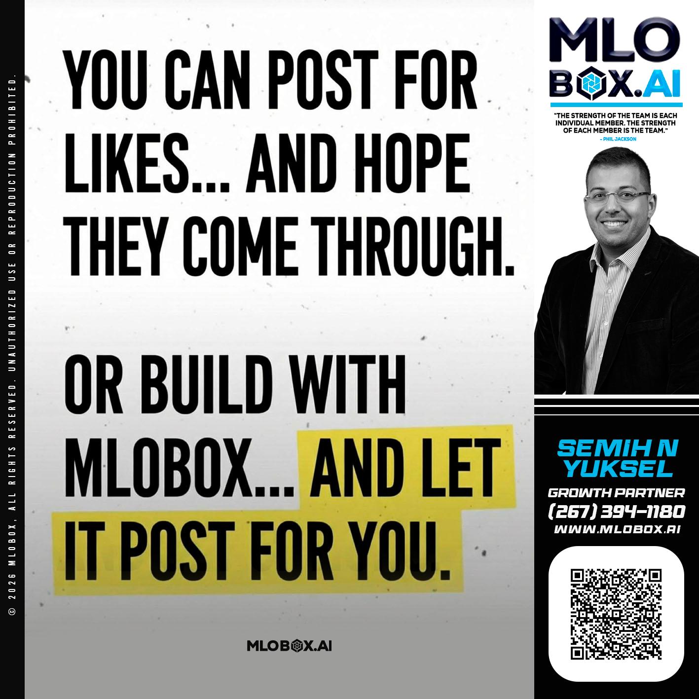 you can post - Semih N Yuksel -Loan Officer