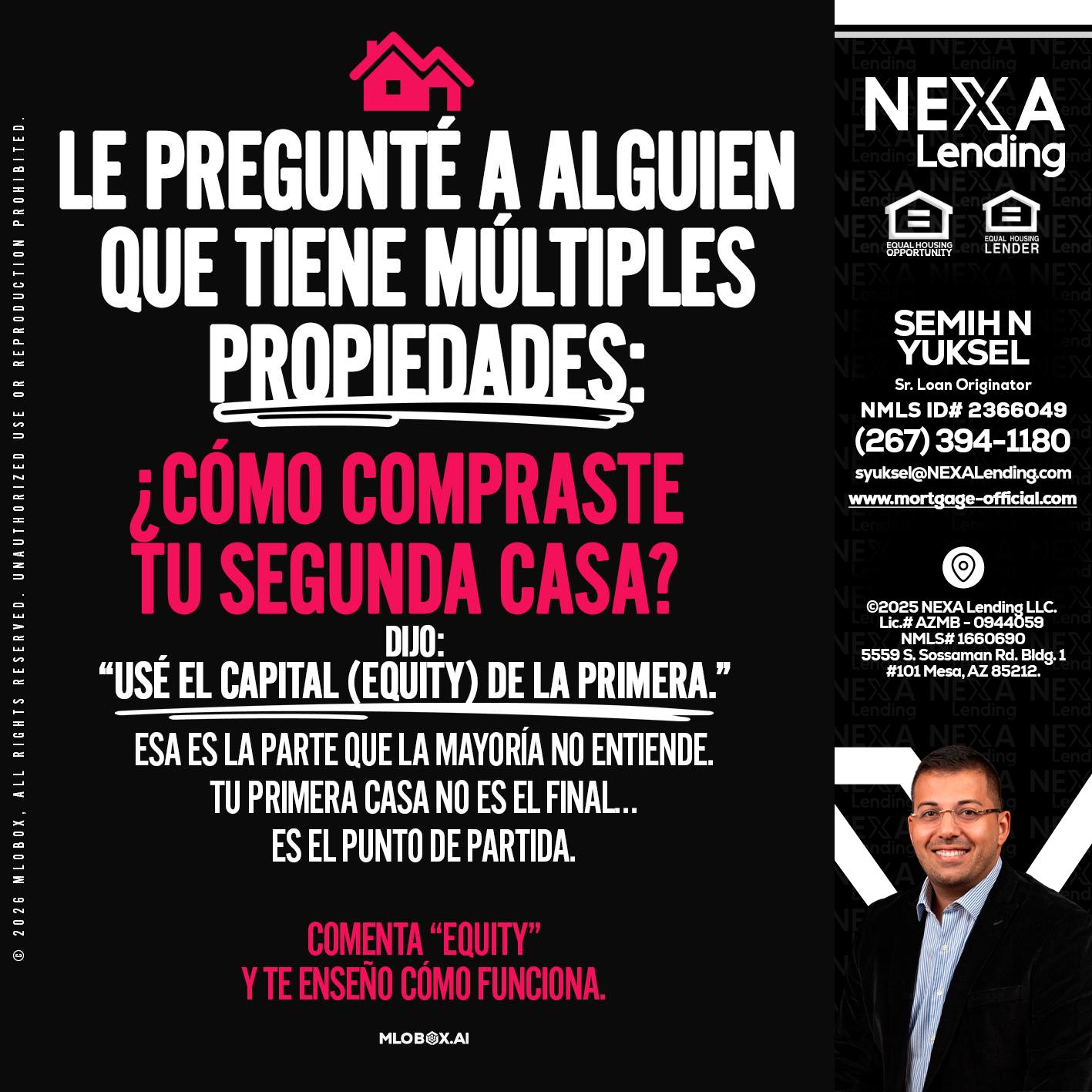 LE PREGUNTE A ALGUIEN - Semih N Yuksel -Loan Officer