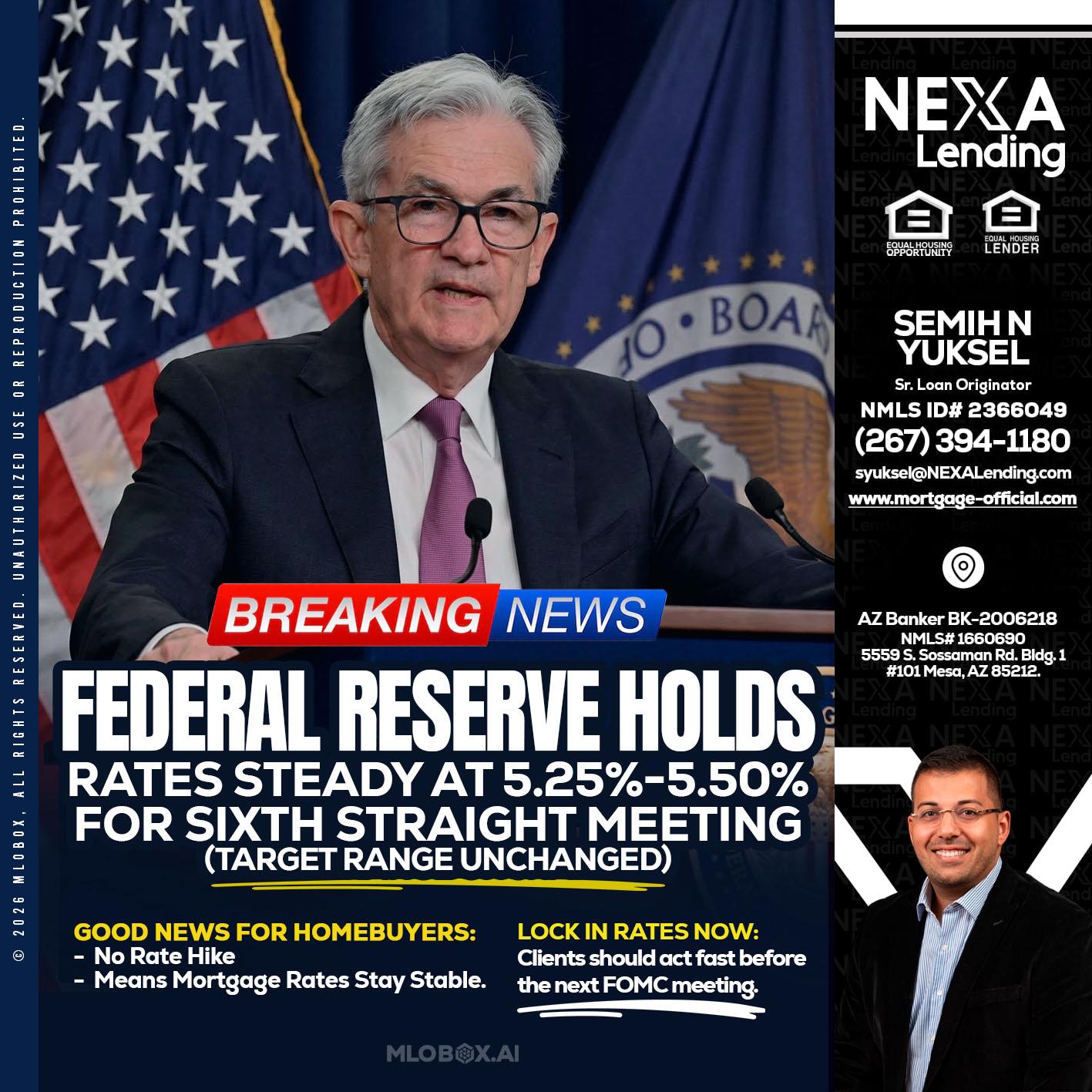 federal reserve - Semih N Yuksel -Loan Officer