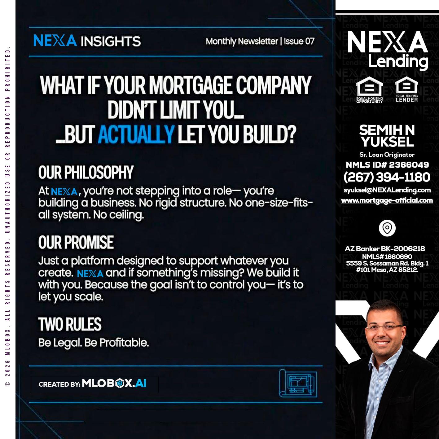 NEXA INSIGHTS - Semih N Yuksel -Loan Officer