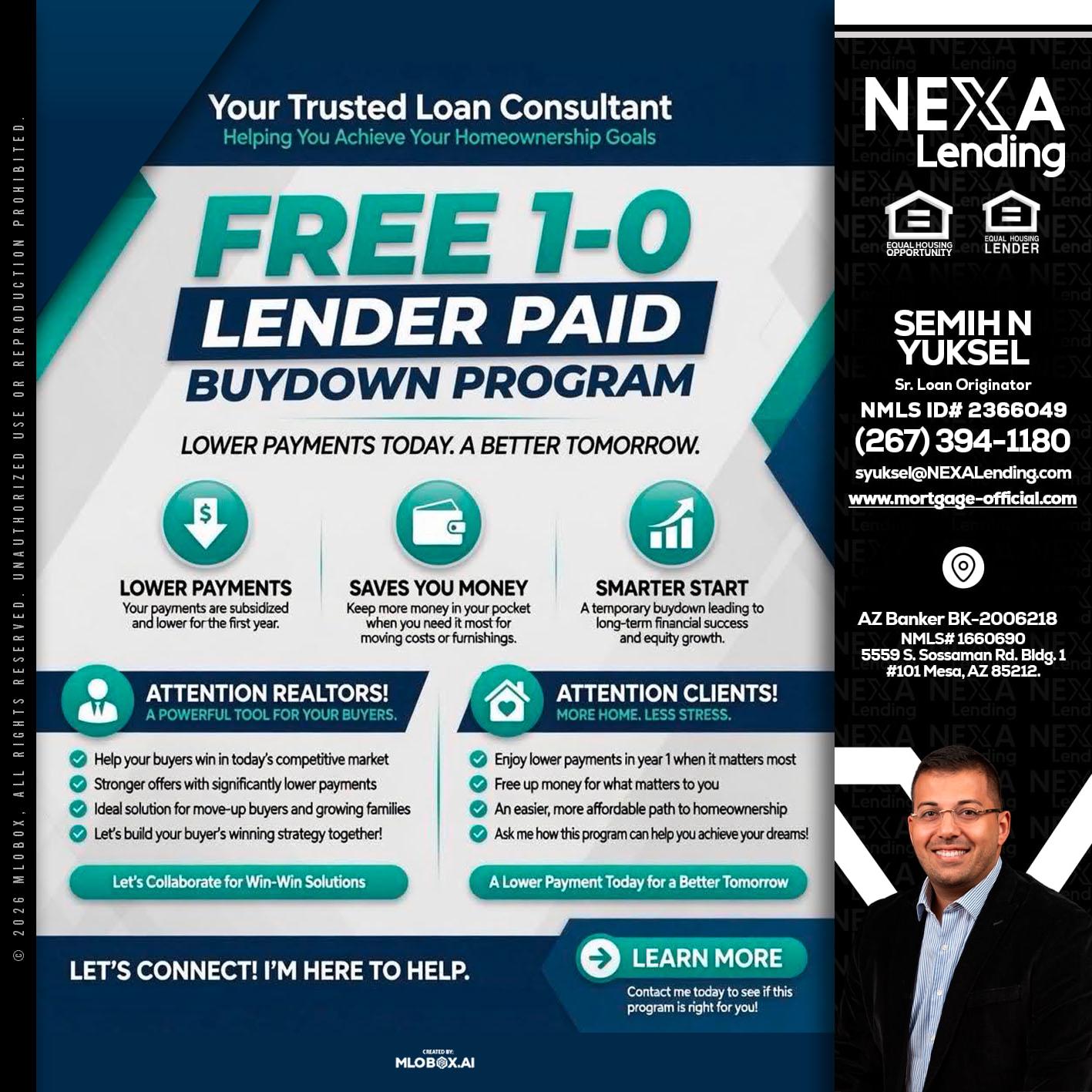 FREE 1-0 - Semih N Yuksel -Loan Officer