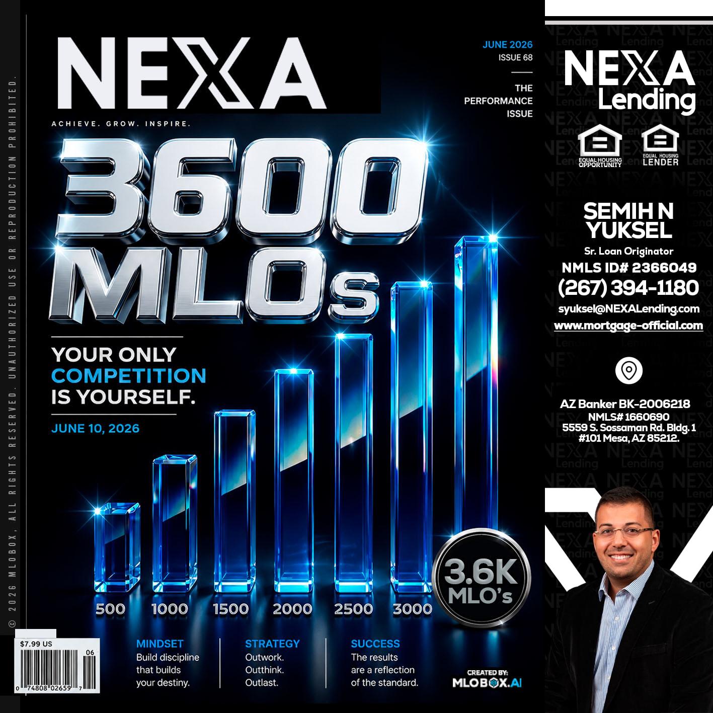 3600 MLOs - Semih N Yuksel -Loan Officer