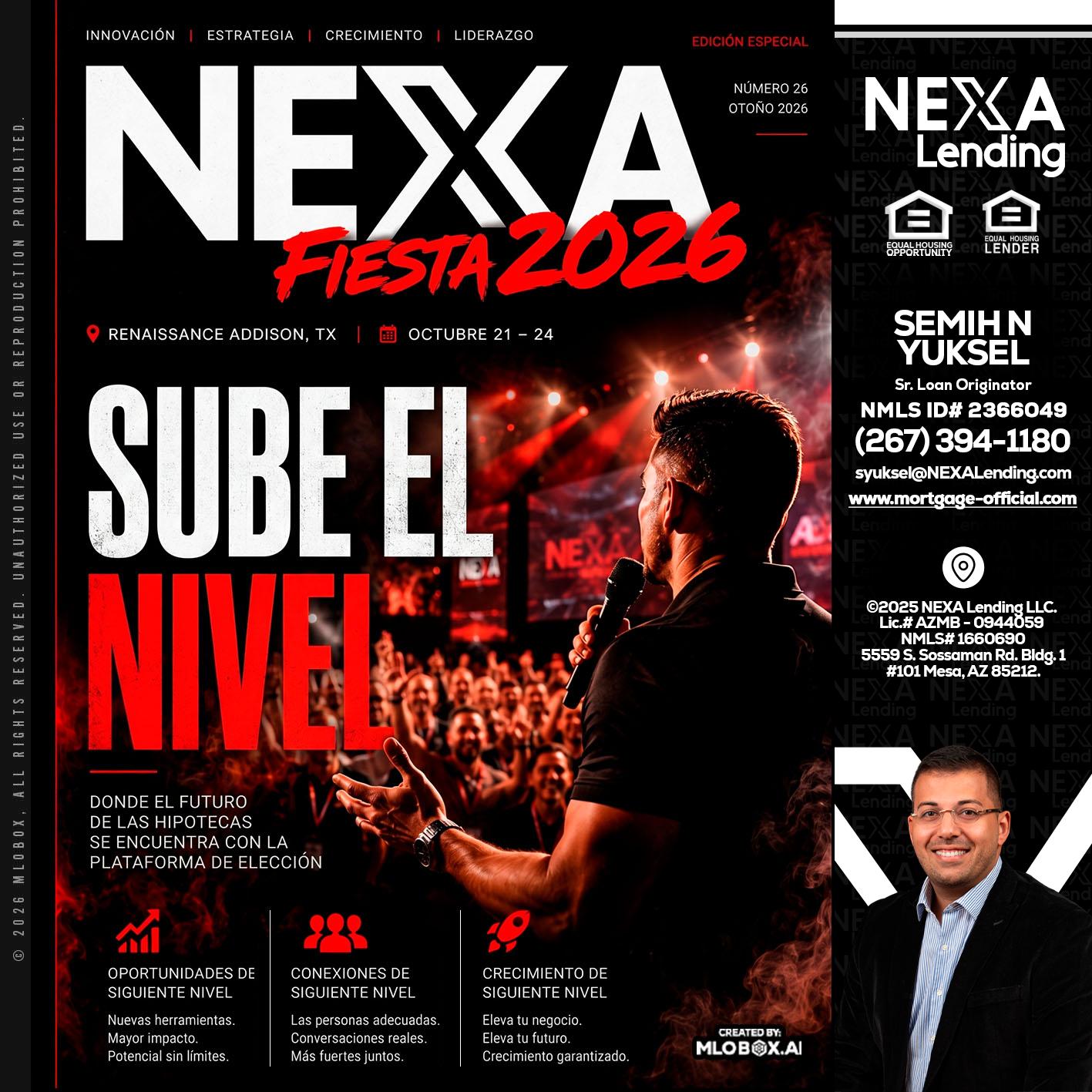 NEXA fiesta 2026 - Semih N Yuksel -Loan Officer